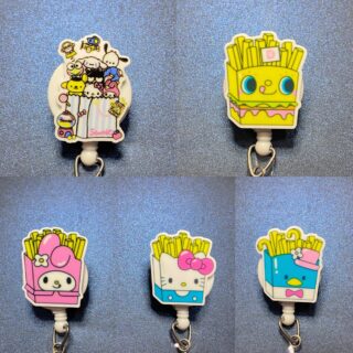 Character - alligator clip - badge reel