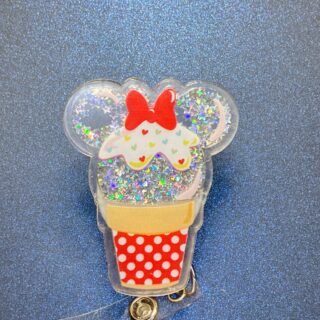Character Shaker Resin - alligator clip - badge reel