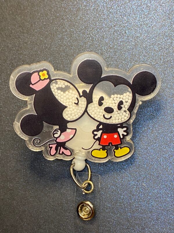 Character Shaker Resin - alligator clip - badge reel