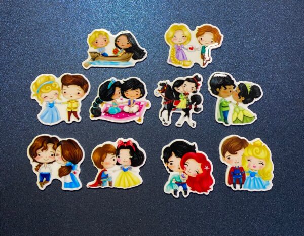 CHOOSE YOUR OWN. Set of 10 Princess & Prince Resin