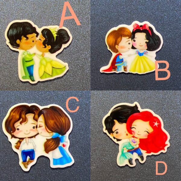 CHOOSE YOUR OWN. Set of 10 Princess & Prince Resin - Image 2