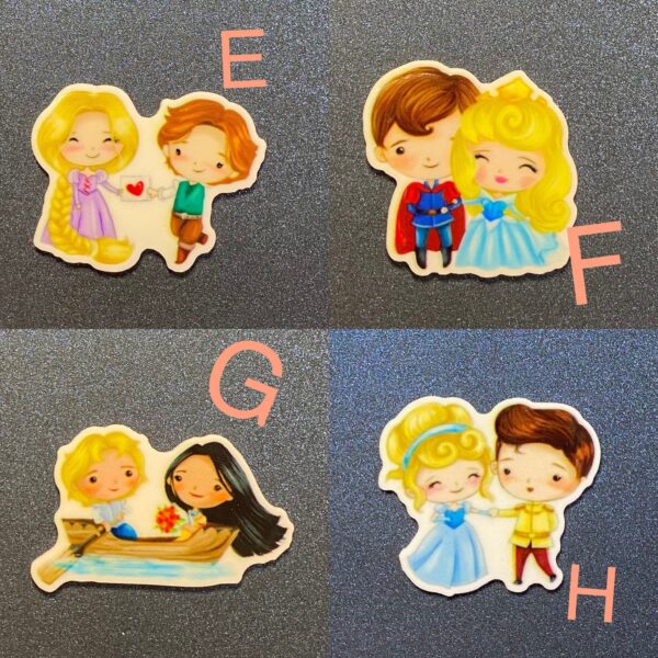 CHOOSE YOUR OWN. Set of 10 Princess & Prince Resin - Image 3