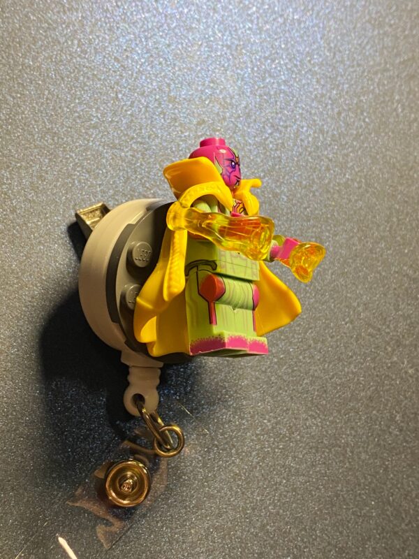 Custom made character minifigure- alligator clip - badge reel - Image 5