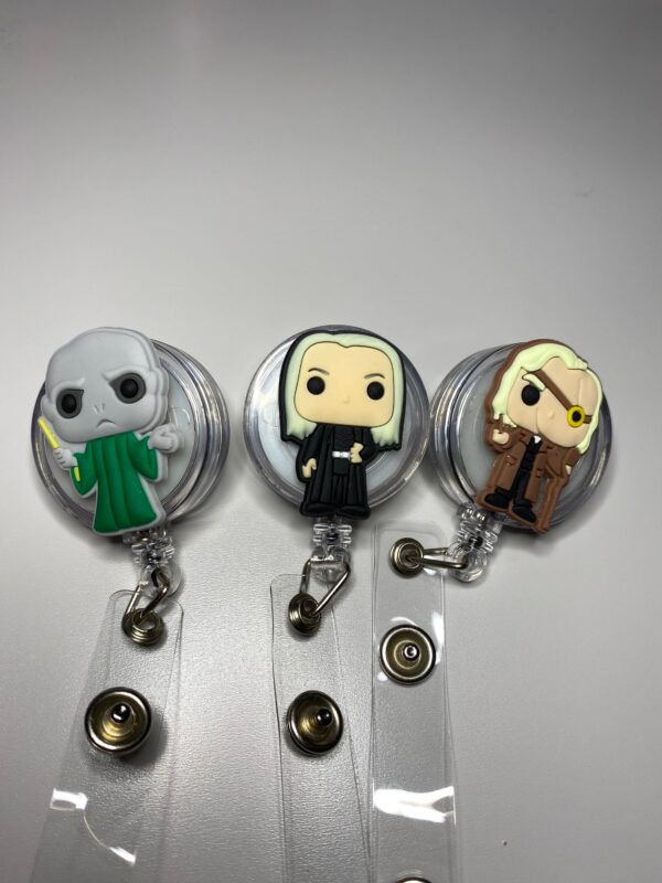 Custom made Harry Potter characters- Alligator clip - Badge reel - Image 3
