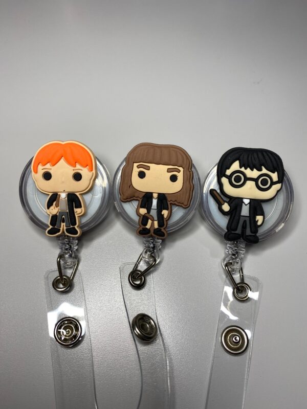 Custom made Harry Potter characters- Alligator clip - Badge reel - Image 5