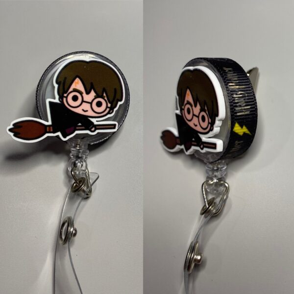 Custom made Harry Potter characters- Alligator clip - Badge reel - Image 8