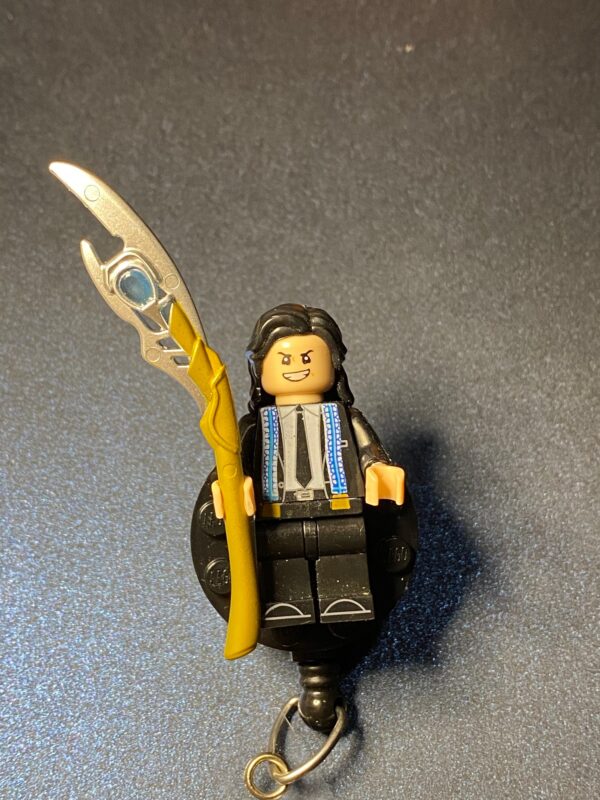 Custom made Loki character - alligator clip - badge reel - Image 2