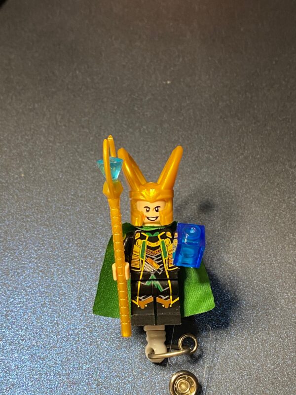Custom made Loki character - alligator clip - badge reel - Image 3