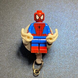 Custom Made Minifigure - alligator clip - badge reel