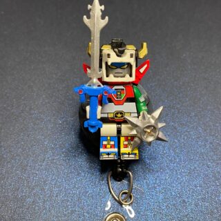 Custom Made Minifigure - alligator clip - badge reel