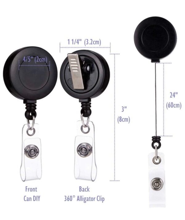Storm Trooper and R2D2 custom made Minifigures- Alligator clip - Badge reel - Image 3