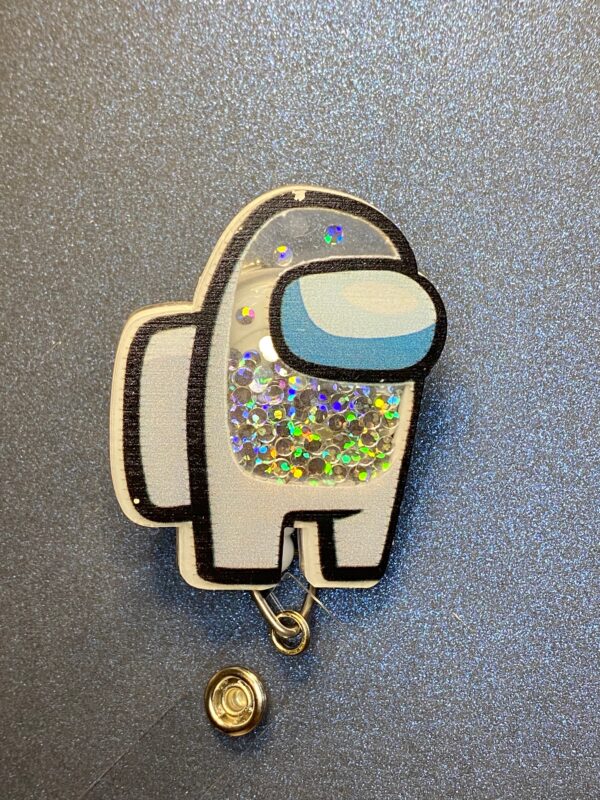 Custom Shaker - alligator clip - badge reel