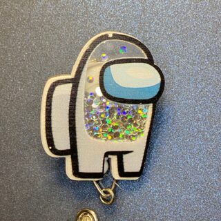 Custom Shaker - alligator clip - badge reel