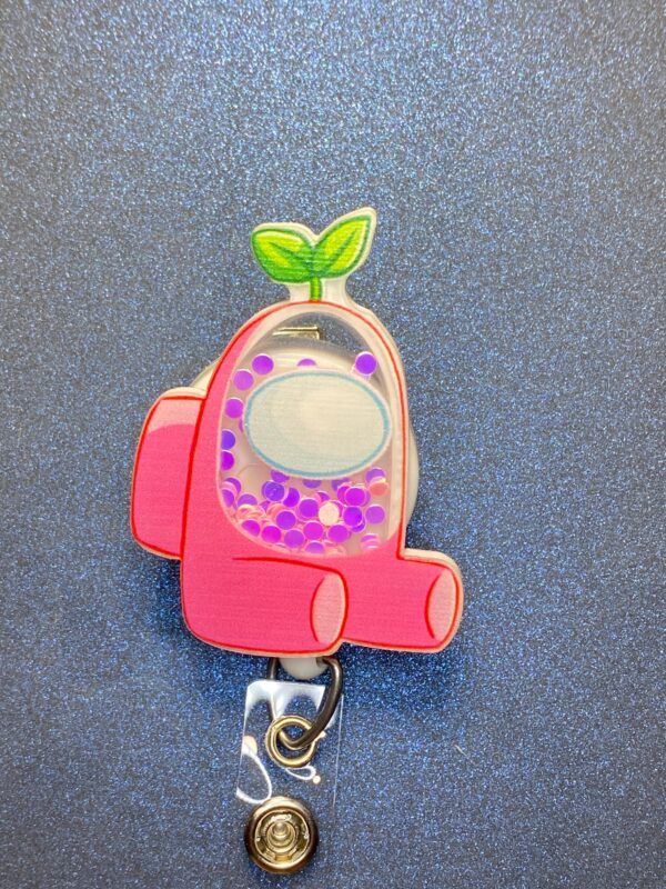 Custom Shaker - alligator clip - badge reel
