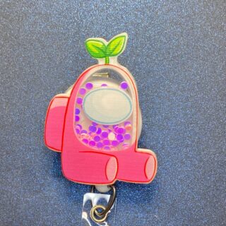 Custom Shaker - alligator clip - badge reel