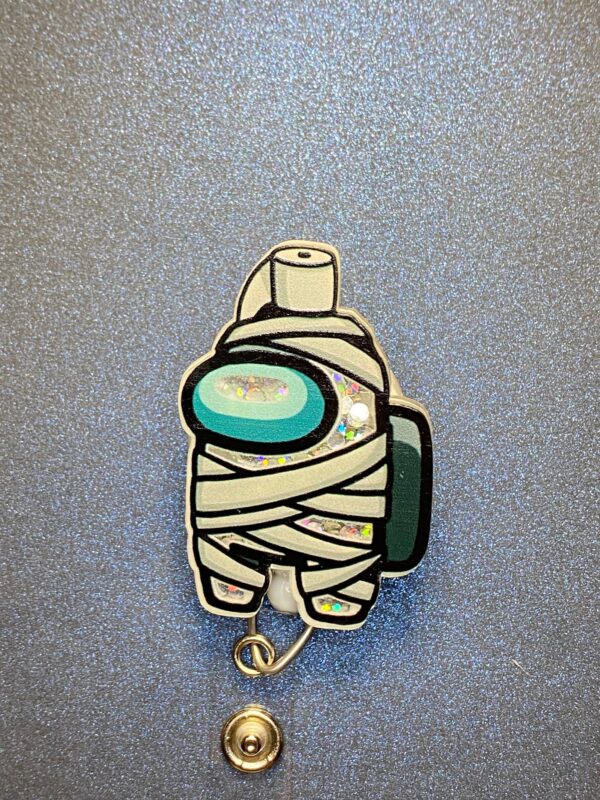 Custom Shaker - alligator clip - badge reel
