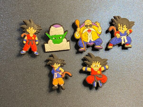 Dragon Ball 6PC Shoe Charms - Soft PVC