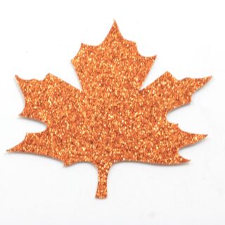 Glitter Autumn Leaf Cutout