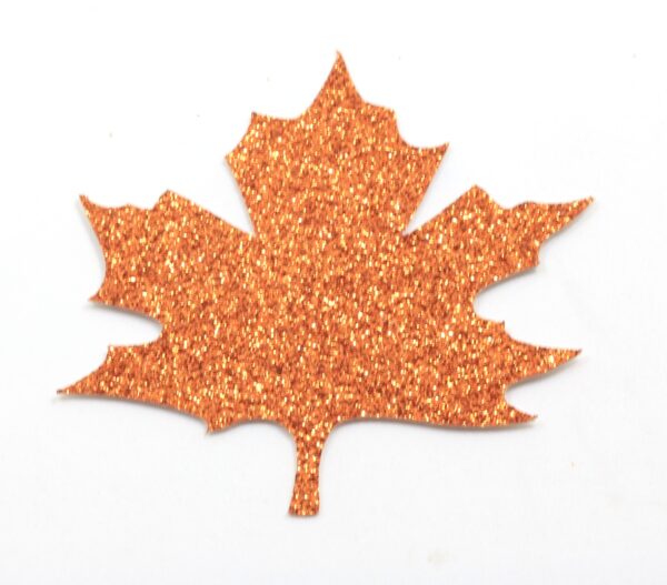 Glitter Autumn Leaf Cutout