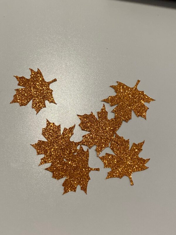 Glitter Autumn Leaf Cutout - Image 5
