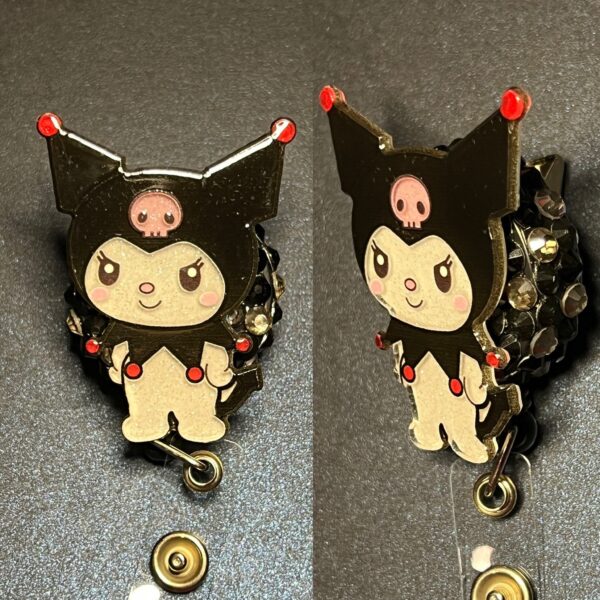 Glitter Character- alligator clip - badge reel - Image 2