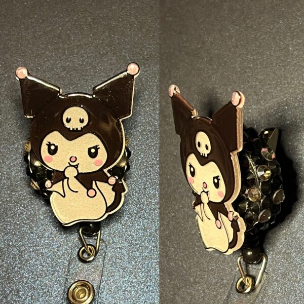 Glitter Character- alligator clip - badge reel - Image 5