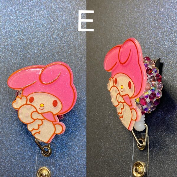 Glitter Character- alligator clip - badge reel - Image 2