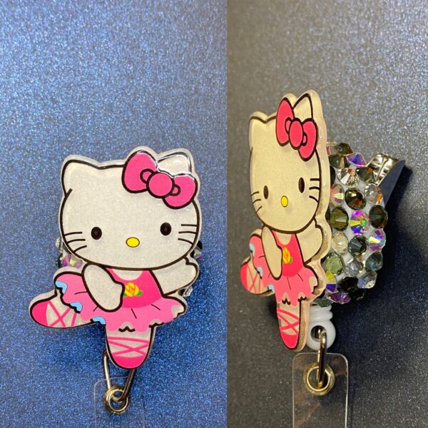 Glitter Character- alligator clip - badge reel - Image 7