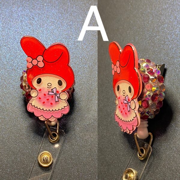 Glitter Character- alligator clip - badge reel - Image 2