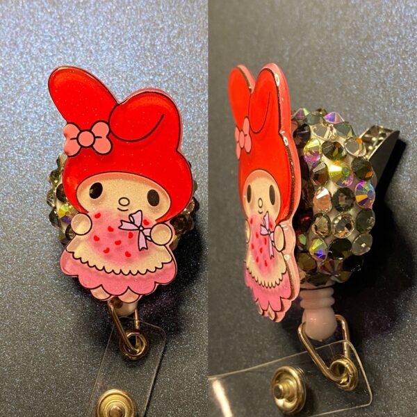 Glitter Character- alligator clip - badge reel - Image 3