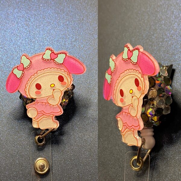 Glitter Character- alligator clip - badge reel - Image 5