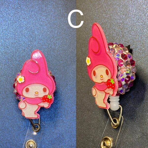 Glitter Character- alligator clip - badge reel - Image 6