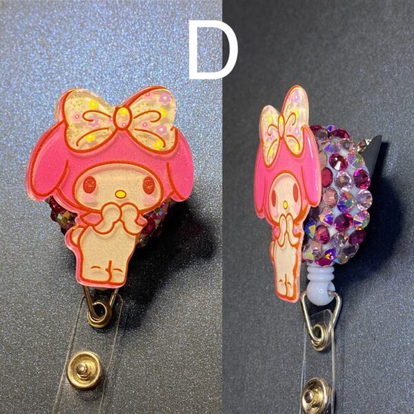 Glitter Character- alligator clip - badge reel - Image 8