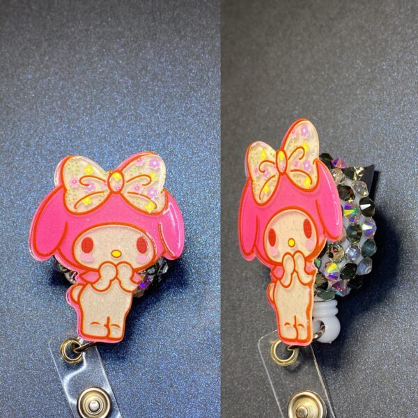 Glitter Character- alligator clip - badge reel - Image 9