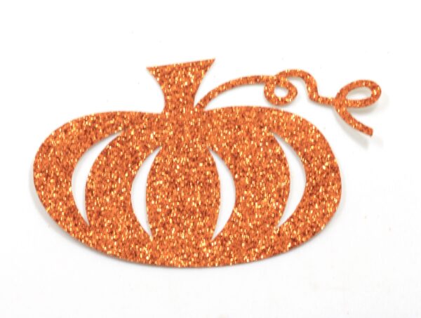 Glitter Pumpkin Cutout - 12 count