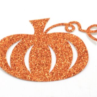 Glitter Pumpkin Cutout - 12 count