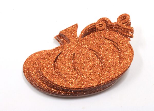 Glitter Pumpkin Cutout - 12 count - Image 3
