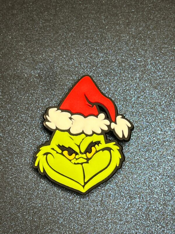 Grinch w/ Hand 2PC Shoe Charms - Soft PVC - Image 3