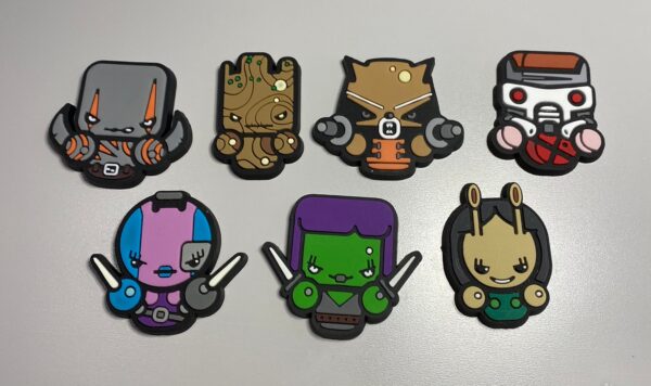 Guardians of the Galaxy inspired characters - alligator clip - badge reel