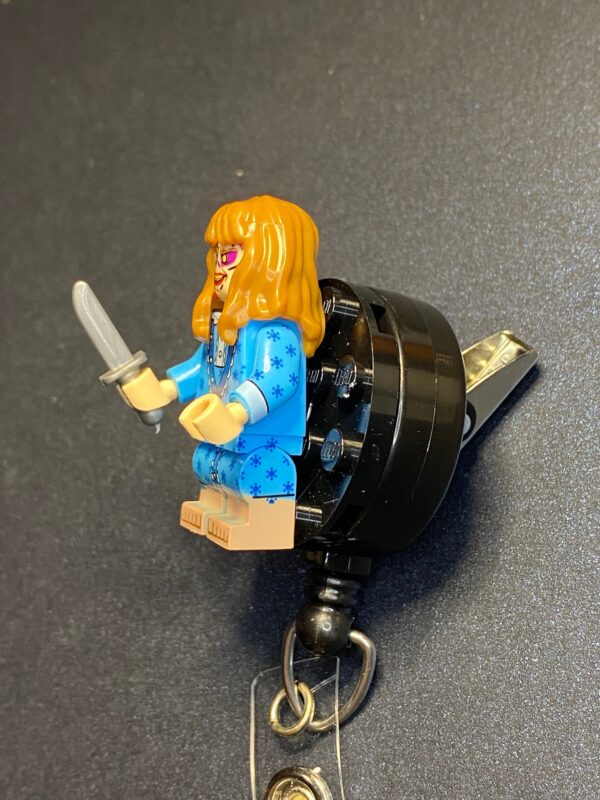 Halloween inspired Minifigure - alligator clip - badge reel - Image 2