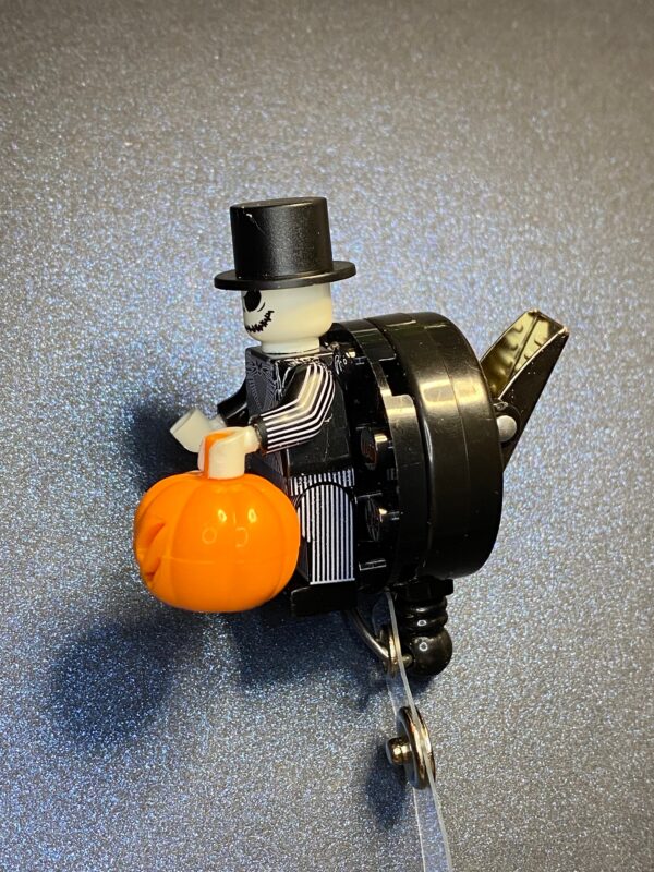 Halloween inspired Minifigure - alligator clip - badge reel - Image 2
