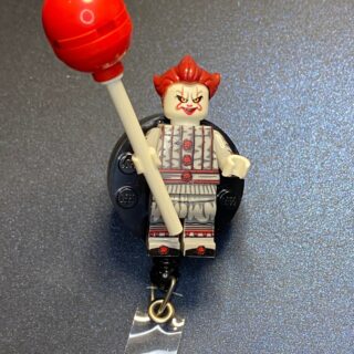 Halloween inspired Minifigure - alligator clip - badge reel