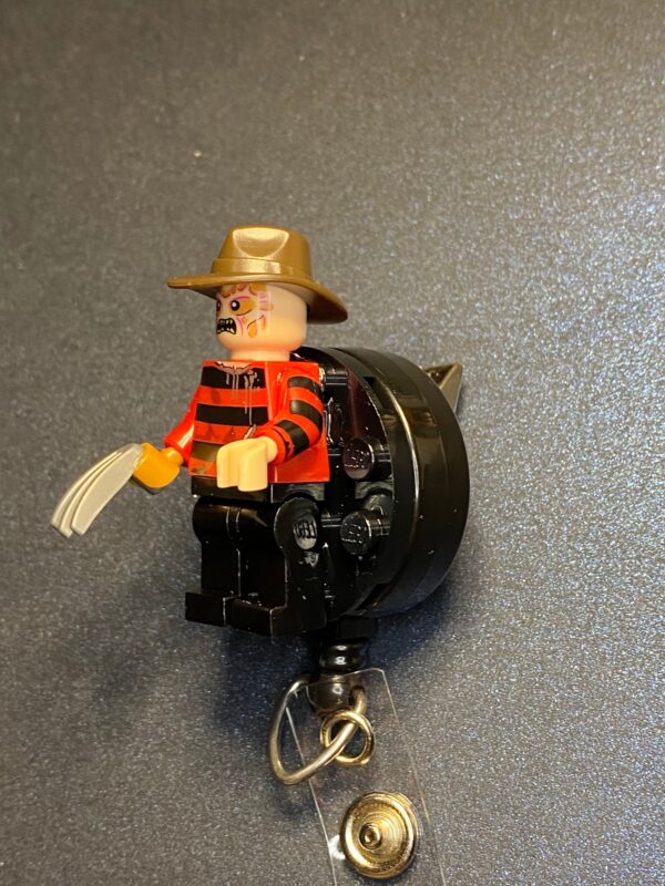 Halloween inspired Minifigure - alligator clip - badge reel - Image 2