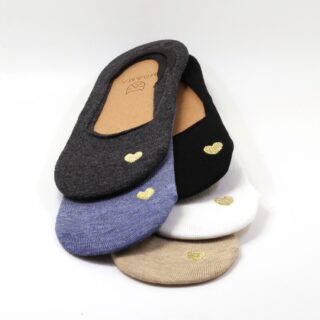Heart No-Show Socks