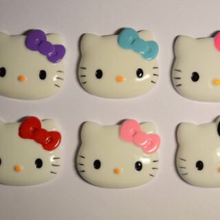 Hello Kitty inspired character Badge Holder - alligator clip - badge reel
