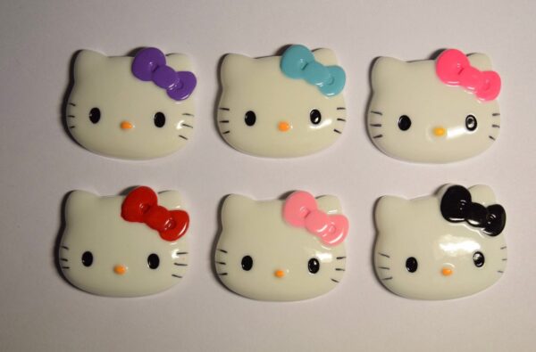 Hello Kitty inspired character Badge Holder - alligator clip - badge reel