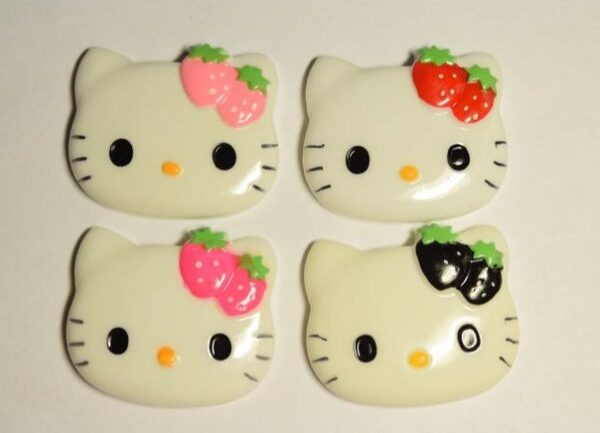 Hello Kitty inspired character Badge Holder - alligator clip - badge reel - Image 2