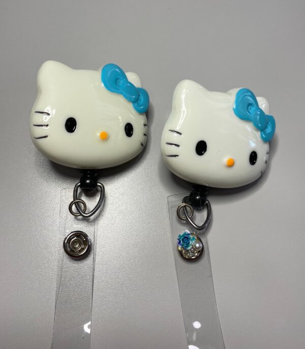 Hello Kitty inspired character Badge Holder - alligator clip - badge reel - Image 8