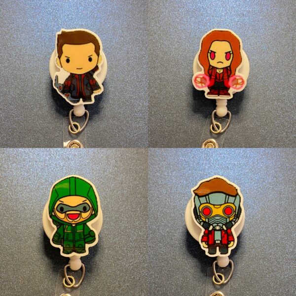 Hero & Villain Characters - alligator clip - badge reel - Image 5