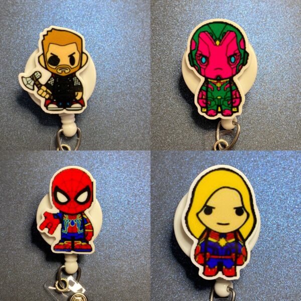 Hero & Villain Characters - alligator clip - badge reel - Image 6
